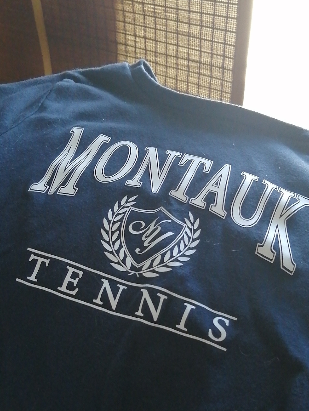 Garage Navy & White Montauk Tennis Cropped Tee - Picture 2 of 3